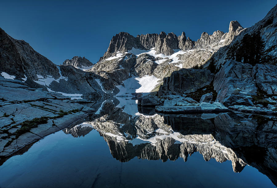 Alpine Blue Reflection Photograph by Romeo Victor