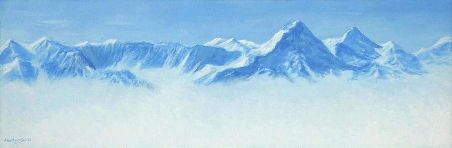 Alpine Country Painting by Alex Mortensen