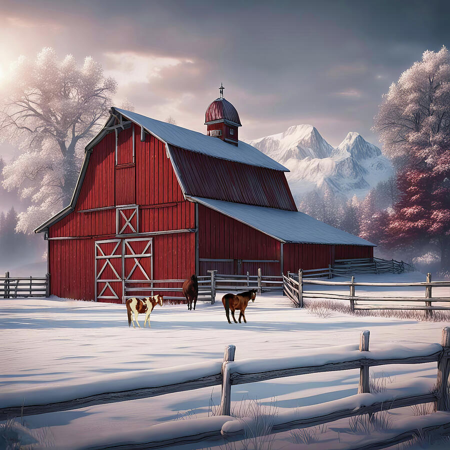Alpine Country Morning Digital Art by Donna Kennedy
