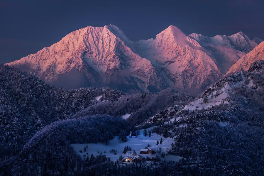 Alpine glow Photograph by Piotr Skrzypiec
