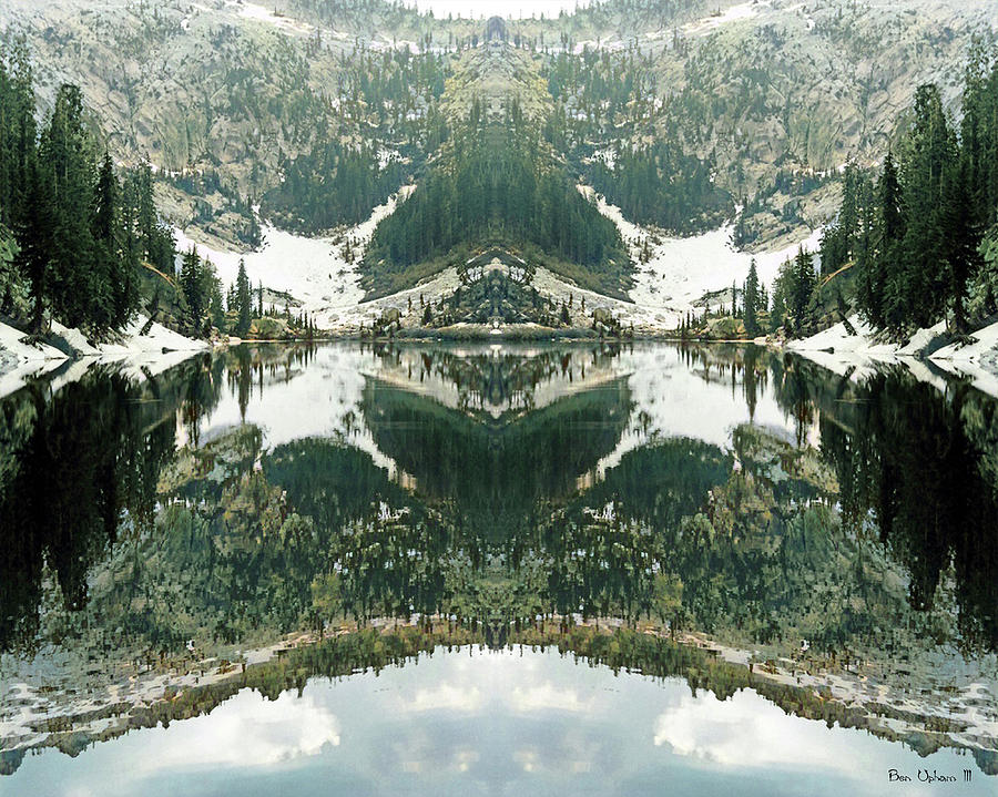 Alpine Lake Mirror #2  8x10 Format Photograph by Ben Upham III
