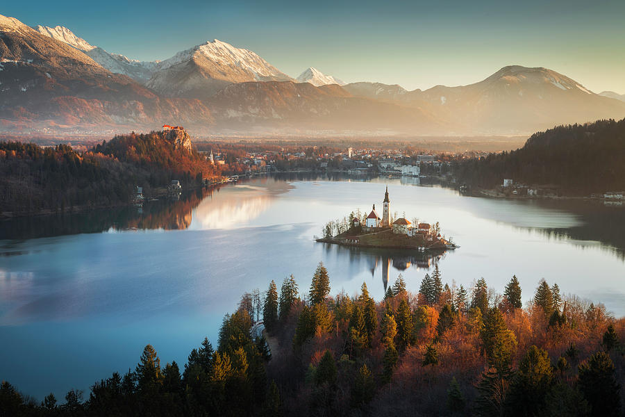 Alpine lake Photograph by Piotr Skrzypiec