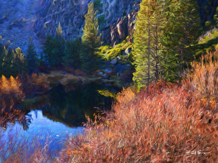Alpine Lake Painting by Trask Ferrero