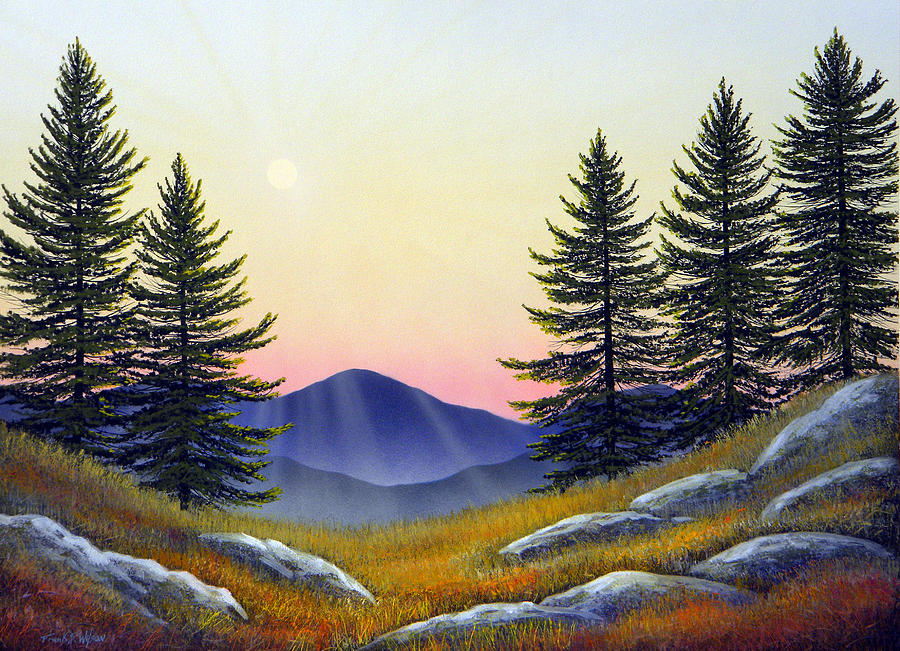 Alpine Meadow Painting by Frank Wilson
