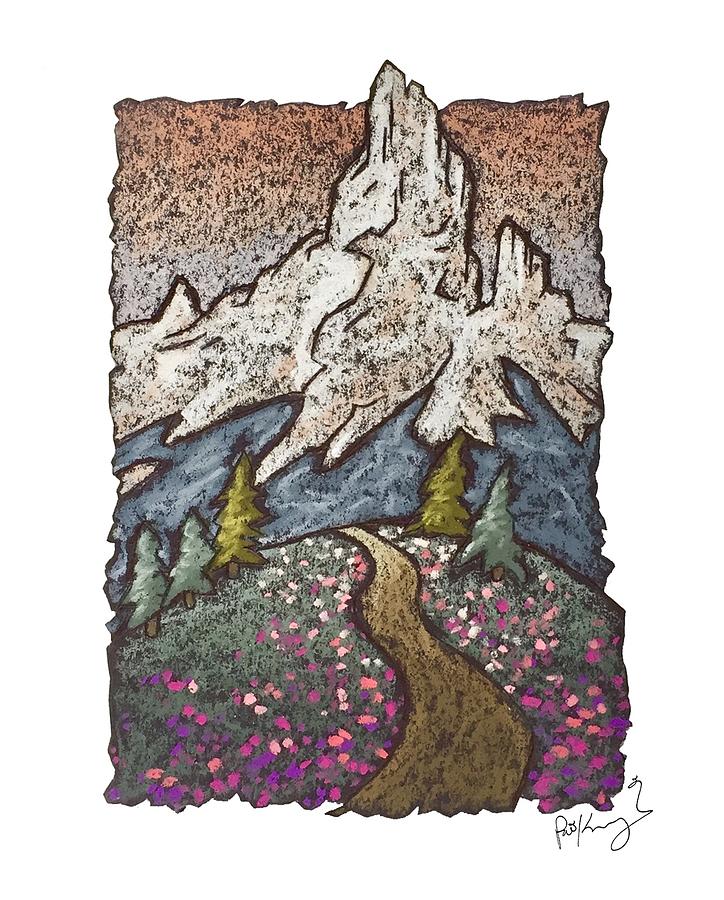Alpine Meadows Pastel by Patrick Kochanasz