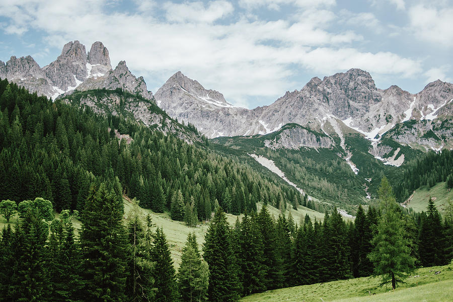 Alps in Filzmoos, Austria - Summer Mountains Landscape Photograph by ...