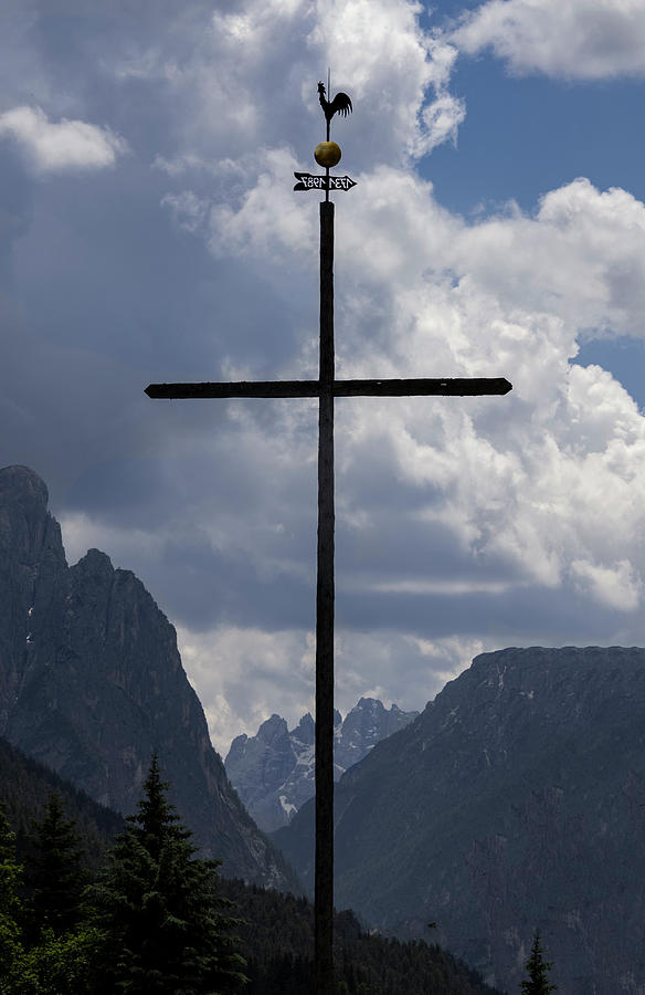Alps Mountain Cross Photograph by Norma Brandsberg