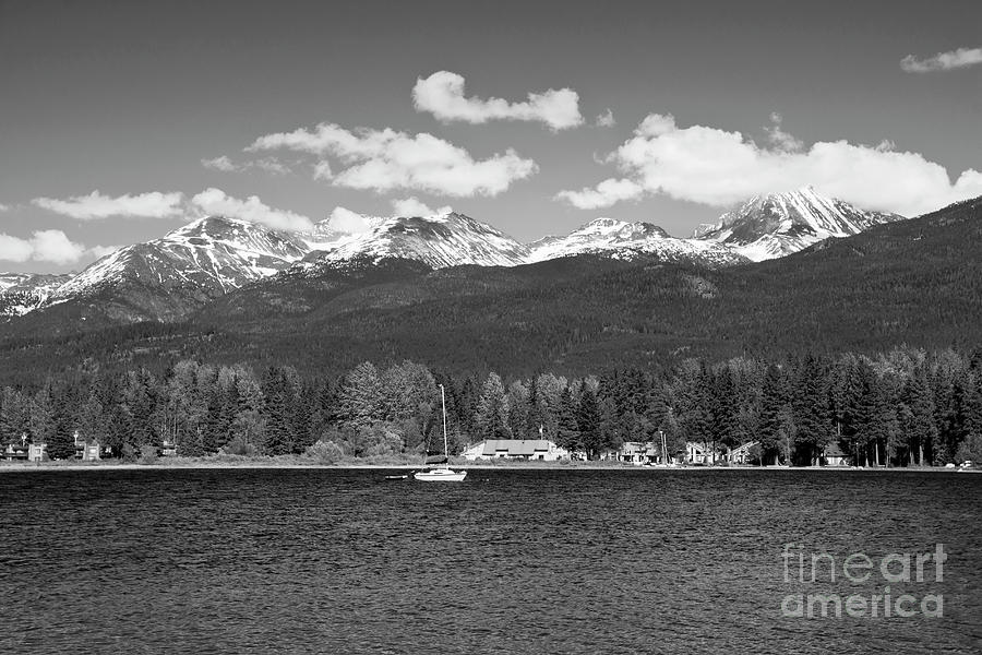 Alta Lake Whistler in Black and White Photograph by Maria Janicki