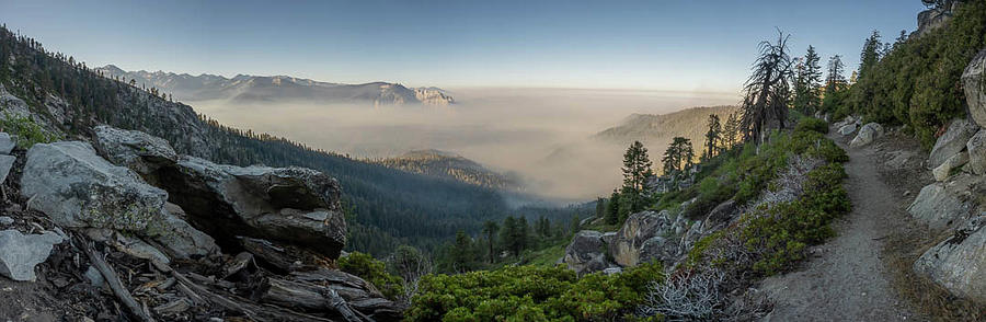 Alta Trail Runs Along Ridge Line with Smoky valley below Photograph by Kelly VanDellen