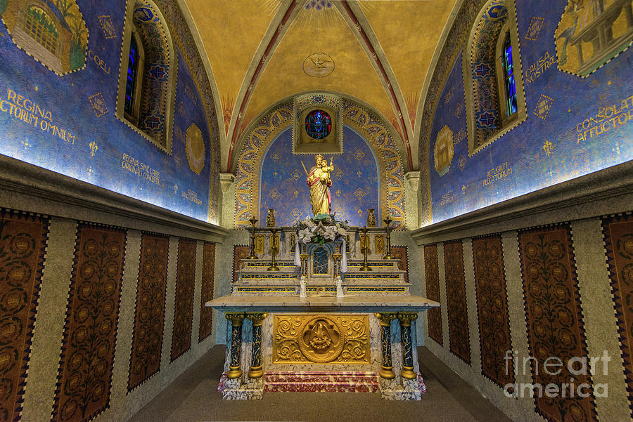 Altar and Sanctuary - Monte Cassino Shrine - St Meinrad - Indiana  Photograph by Gary Whitton