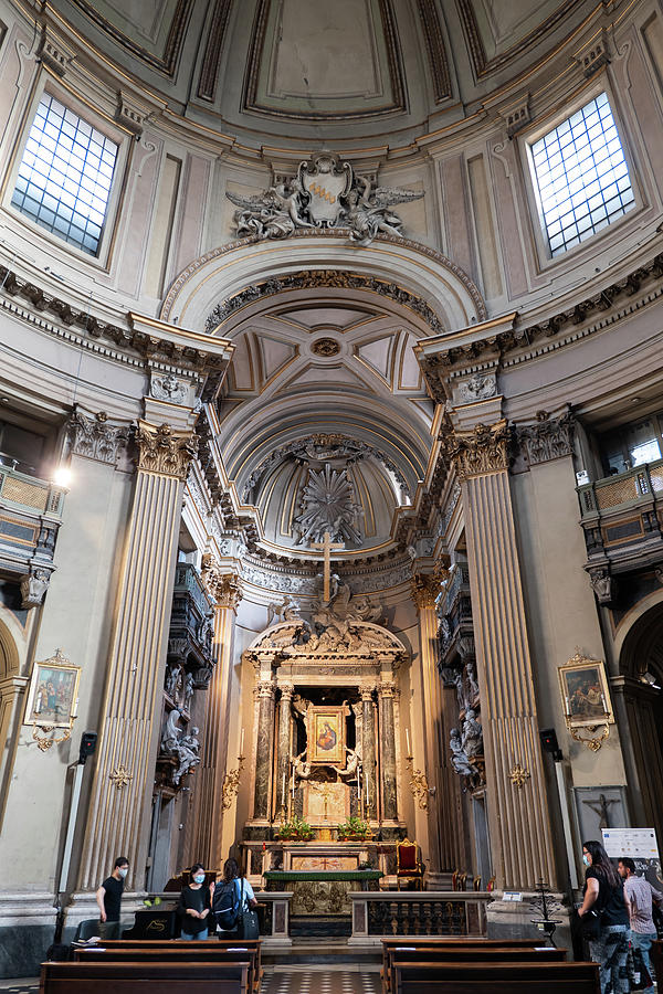 Altar in Santa Maria dei Miracoli Church in Rome Photograph by Artur Bogacki