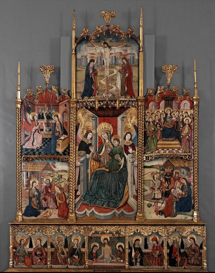 Altarpiece Of The Incarnation Polyptych Painting By Pere Espallargues