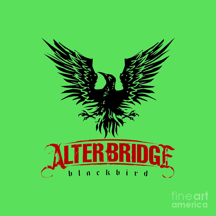 Alter Bridge Black Bird Music Vintage Drawing by Karen Yuliarti - Fine ...