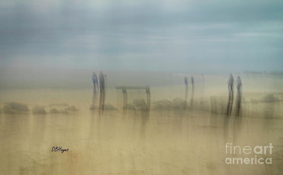 Altered Reality 50 - An Impressionism Beach Scene Photograph by DB Hayes