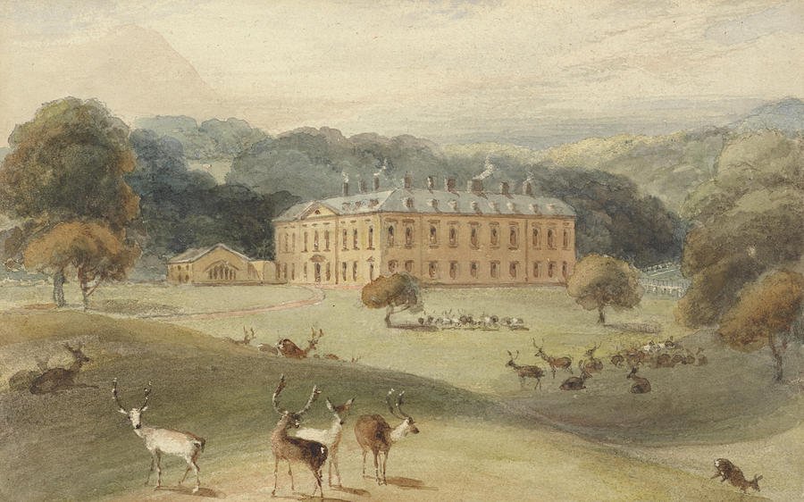 Althorp House, Northamptonshire Drawing by William Daniell