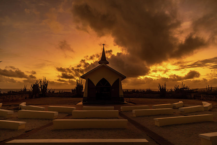 Alto Vista Chapel In Aruba Photograph
