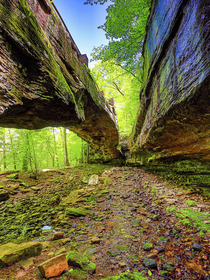 Alum Cove Natural Bridge from below 1 Photograph by James Frazier ...