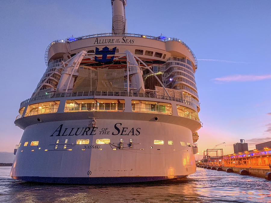 Orlando Photograph - Allure of the Seas at  Twilight  by Bradford Martin