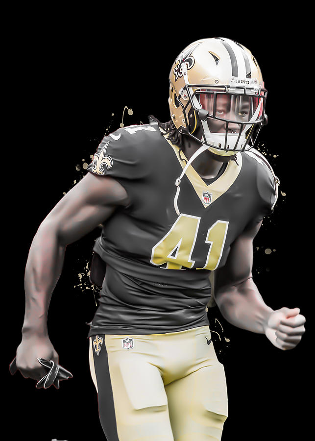 Alvin Kamara Digital Art by Duke Justin - Fine Art America