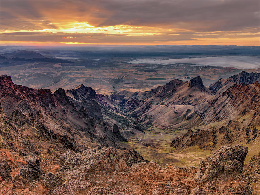 Alvord Desert from Steens Mountain Photograph by Leland D Howard