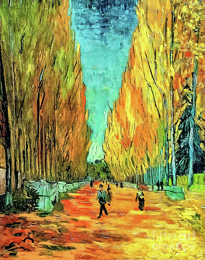 Alychamps by Vincent Van Gogh 1888 Painting by Vincent Van Gogh