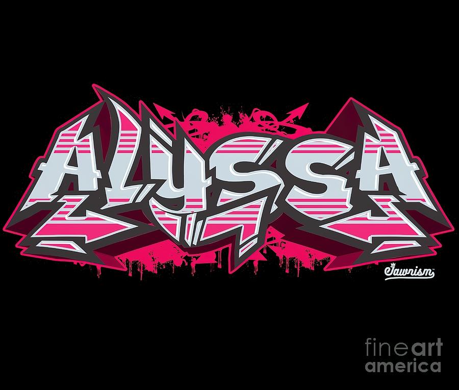 Alyssa HipHop Graffiti Burner Painting by Richardson Stewart - Fine Art ...