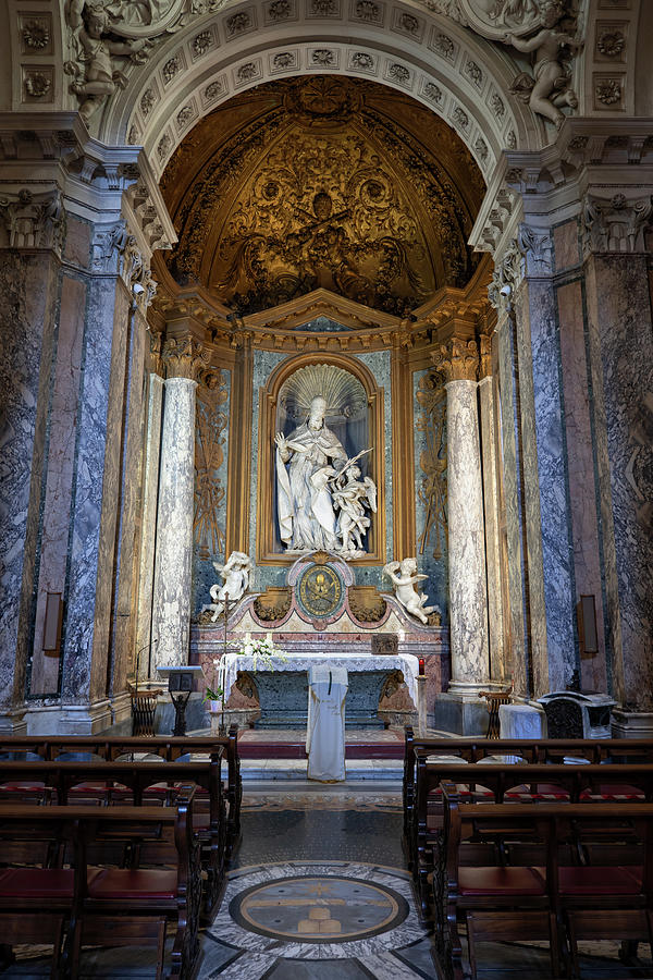 Altar in Basilica of St Sebastian Outside the Walls Photograph by Artur Bogacki