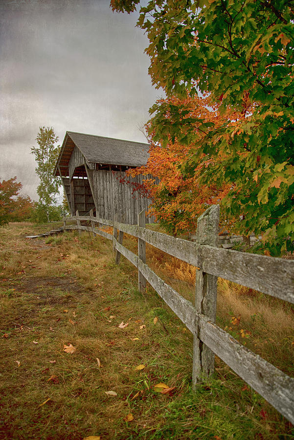 A.M Foster Covered Bridge - Cabot, Vt. Photograph by Joann Vitali