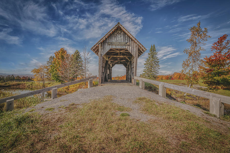 A.M. Foster Covered Bridge Photograph by Penny Polakoff