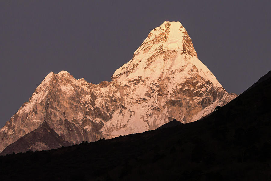 Ama Dablam Illuminated Just After The Sunset Photograph By Radek ...