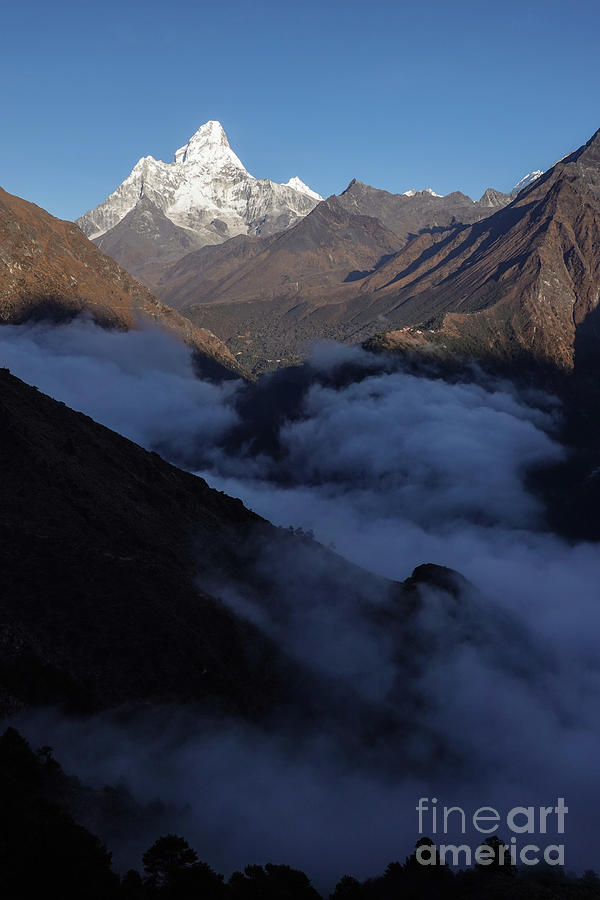 Ama Dablam Peak In The Himalayas In Nepal Photograph By Didier Marti ...