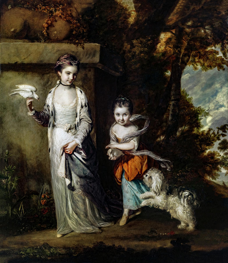 Amabel and Mary Jemima Yorke by Joshua Reynolds Photograph by Carlos Diaz