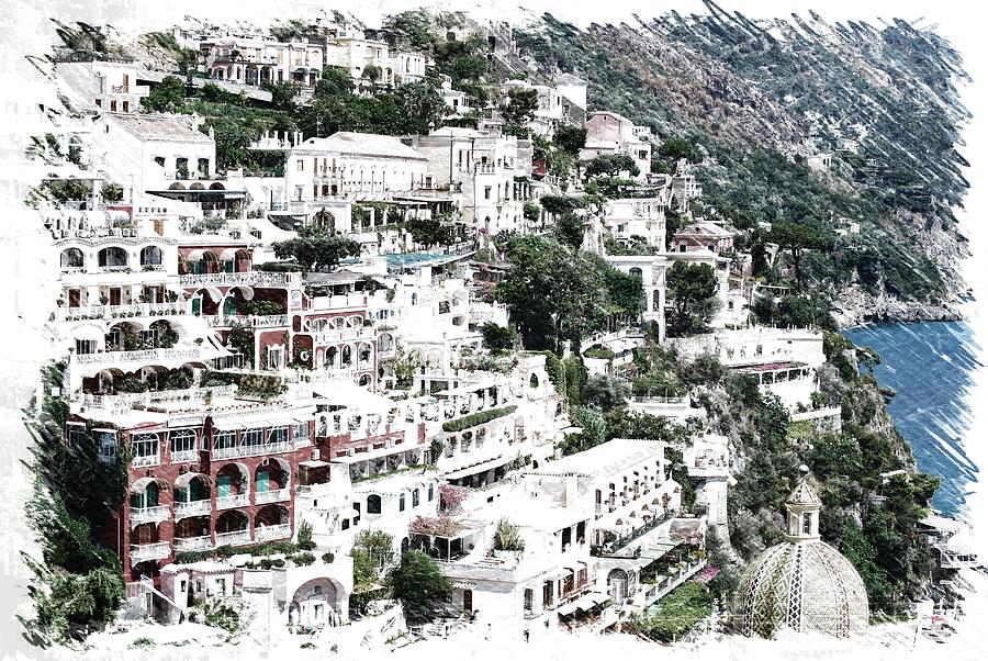 Amalfi Coast Digital Art by Susan Allen