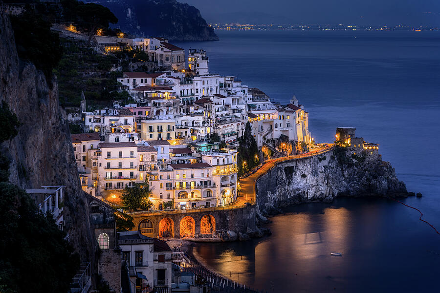 Amalfi in the Evening Photograph by John Wright Amalfi in the Evening Photograph by John Wright