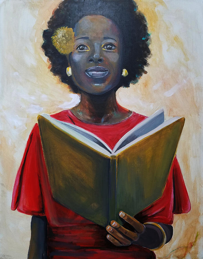 Amanda Gorman Portrait Painting by Eric Young - Fine Art America