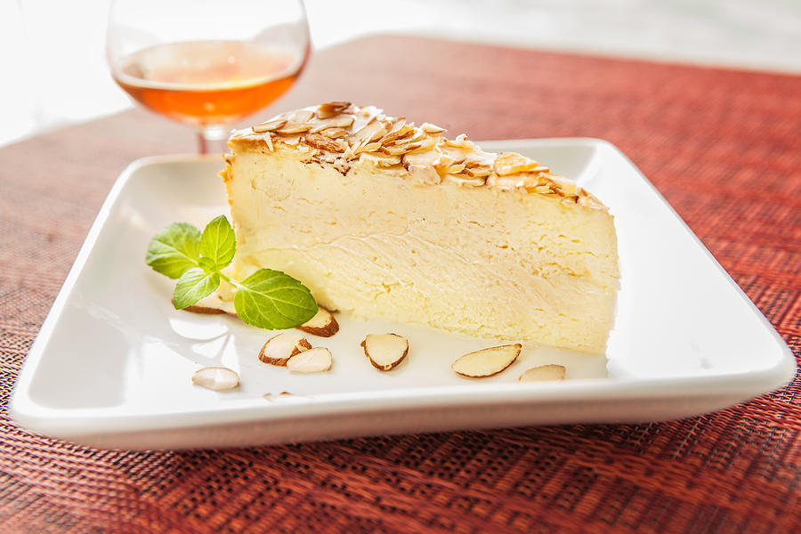 Amaretto cheesecake Photograph by Philip Nealey