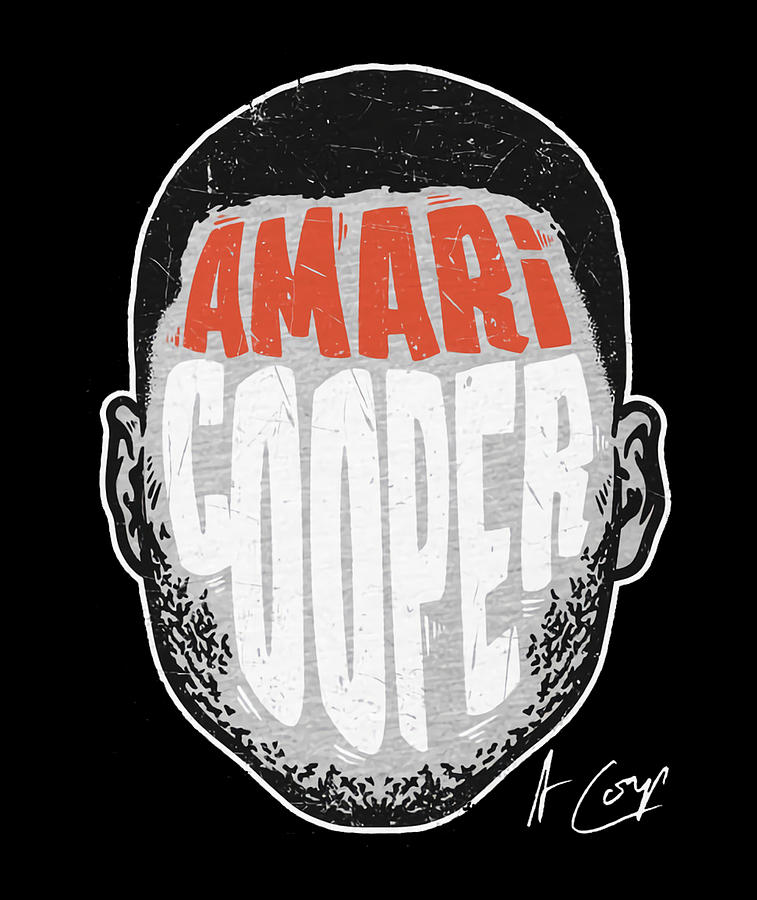 Football Digital Art - Amari Cooper Player Silhouette by Kelvin Kent