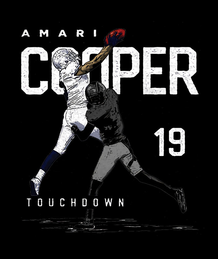 Football Digital Art - Amari Cooper Touchdown by Kelvin Kent