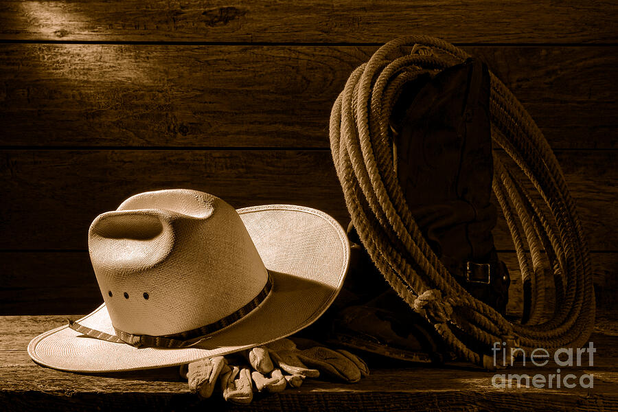 Amarillo by Morning - Sepia Photograph by American West Legend Amarillo by Morning - Sepia Photograph by American West Legend