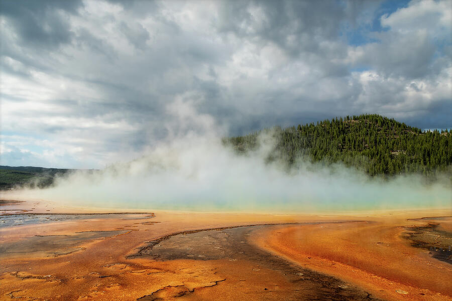 Yellowstone National Park Photograph - Amazed By Nature by Ann Skelton