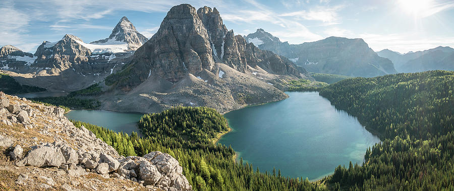Amazing alpine landscape from Mt Assiniboine provincial park in Canadian Rockies Photograph by Peter Kolejak