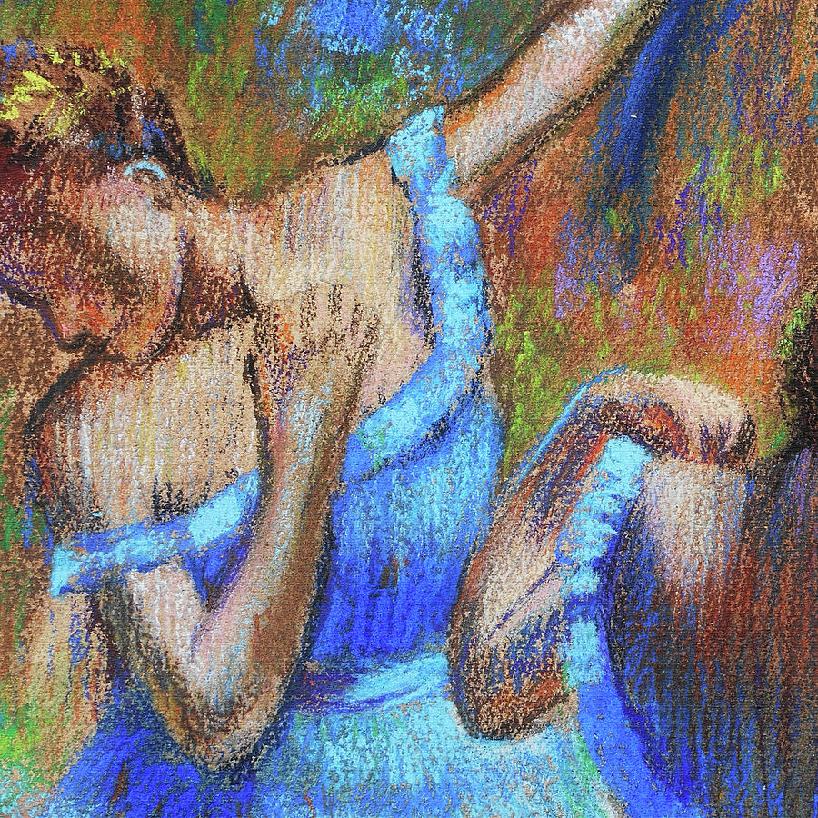 Edgar Degas Painting - Amazing Ballerinas Degas Study Fragment I by Irina Sztukowski