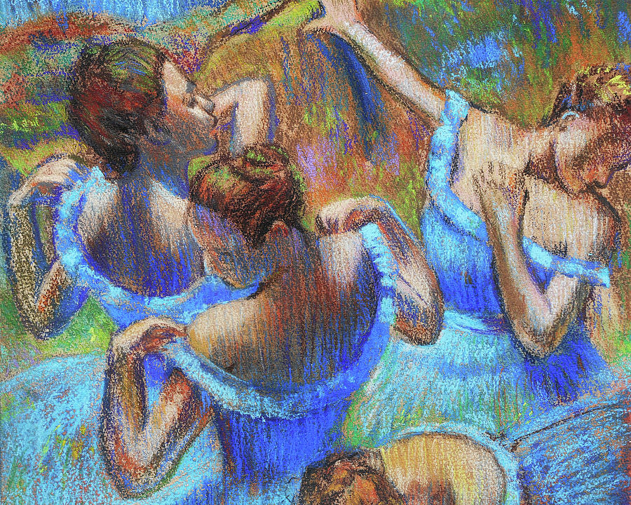 Edgar Degas Painting - Amazing Ballerinas Degas Study Fragment IV by Irina Sztukowski