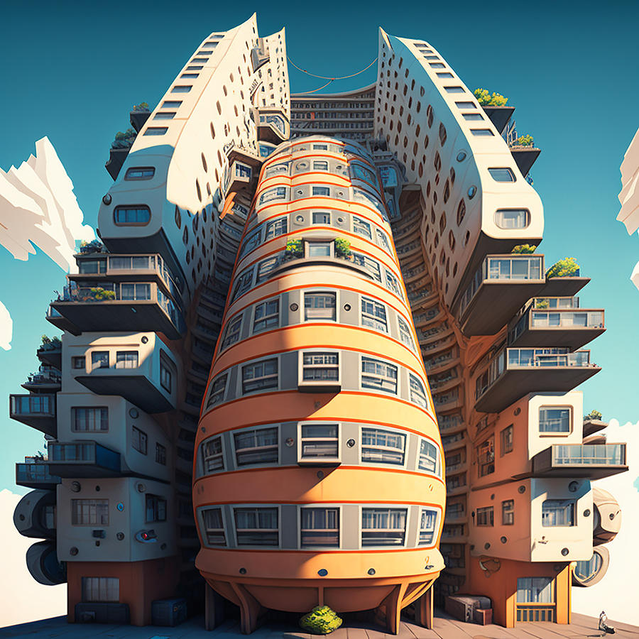 Amazing Modern Buildings 3D Digital Art by Kailooma X TheDol - Fine Art ...