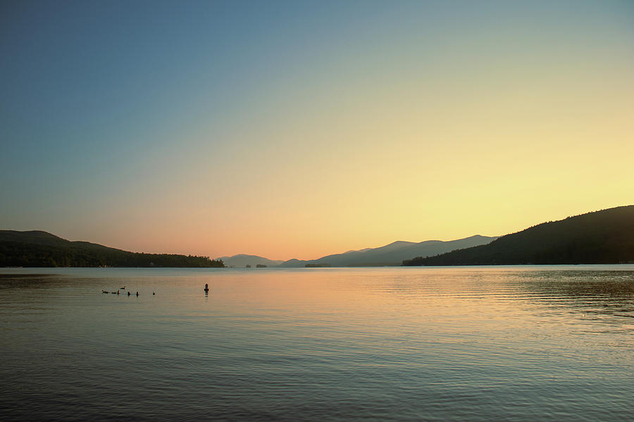 Amazing Nature Sunrise Photo of Lake George Photograph by Auden Johnson