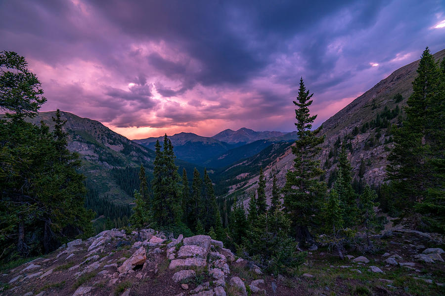 Amazing Rocky Mountain Sunset Photograph