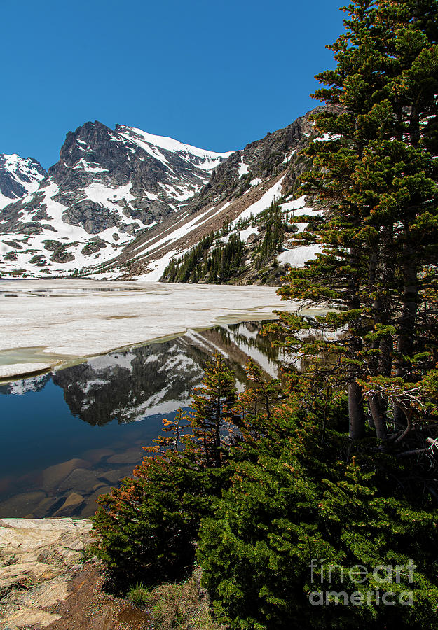 Amazingly Beautiful Alpine Lake Isabelle Glacier Trail Spring West of Denver Colorado Photograph by Wayne Moran