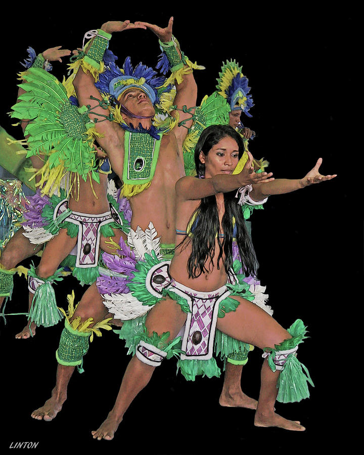 Amazon Digital Art - AMAZON DANCERS 3 cps by Larry Linton