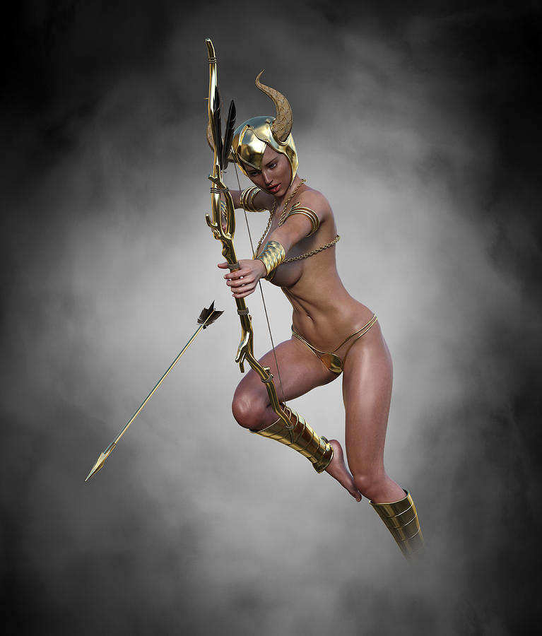 Amazon Warrior Archer For Sports And Recreation 1 Digital Art