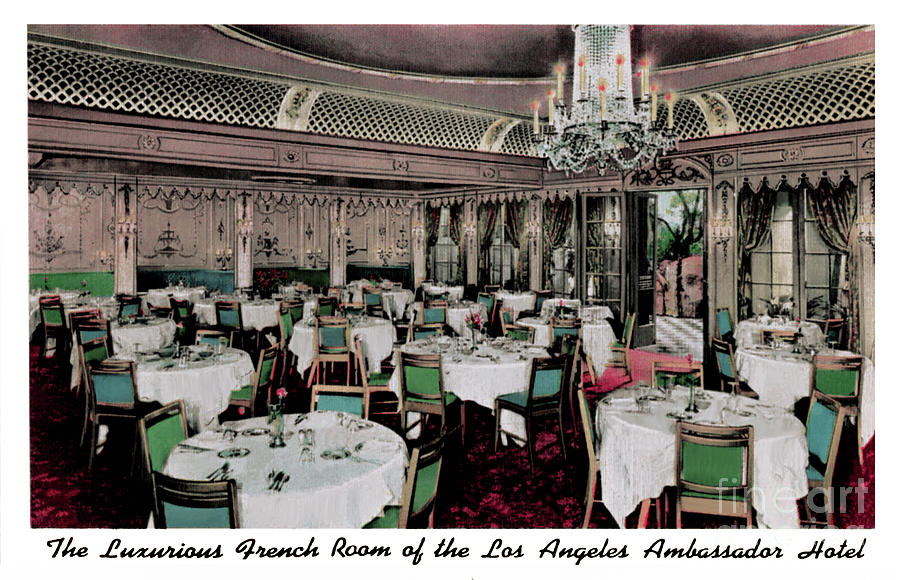Ambassador Hotel French Room Photograph by Bizarre Los Angeles Archive